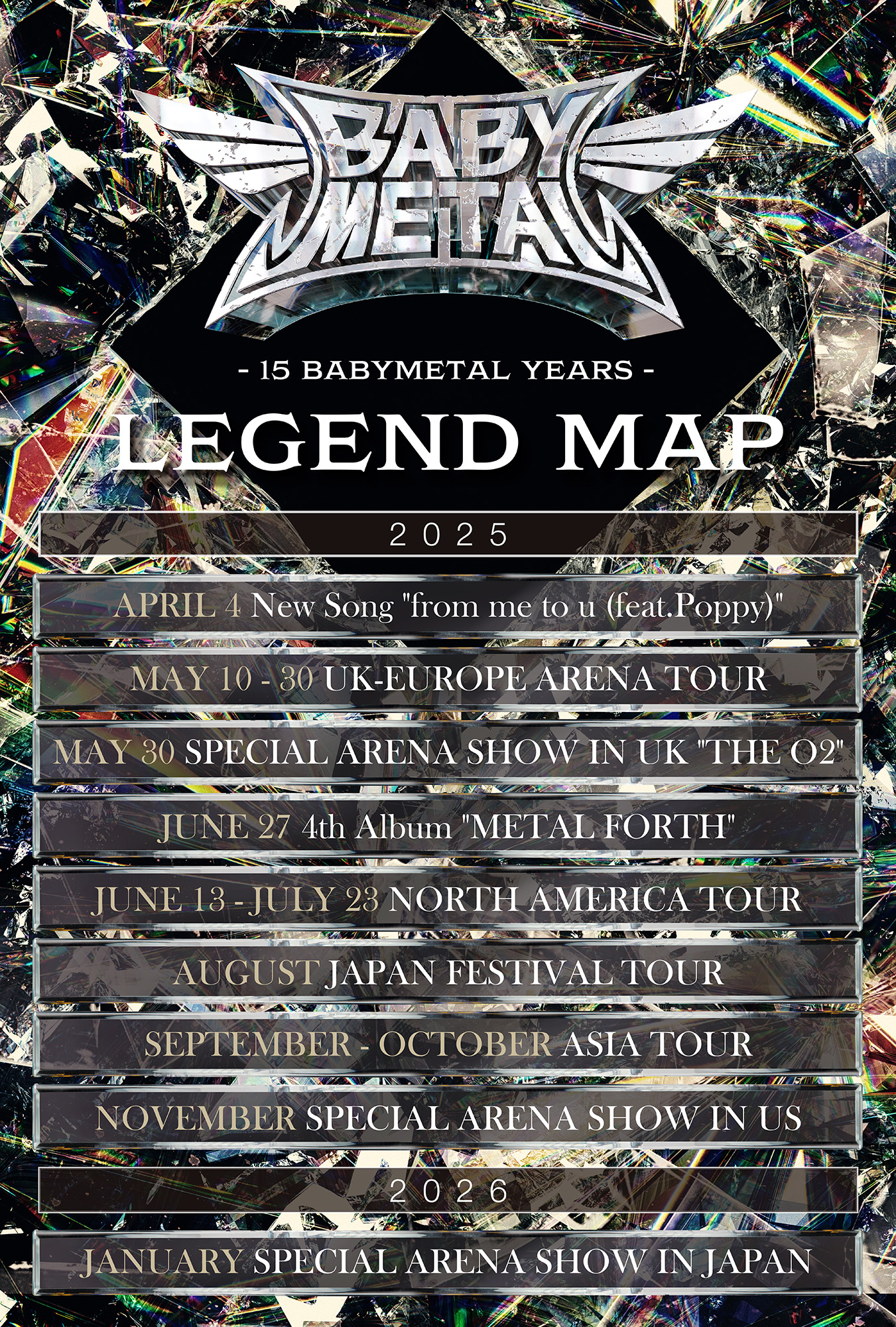 BABYMETAL NEWS - 15YEARS LEGENDS MAP L
