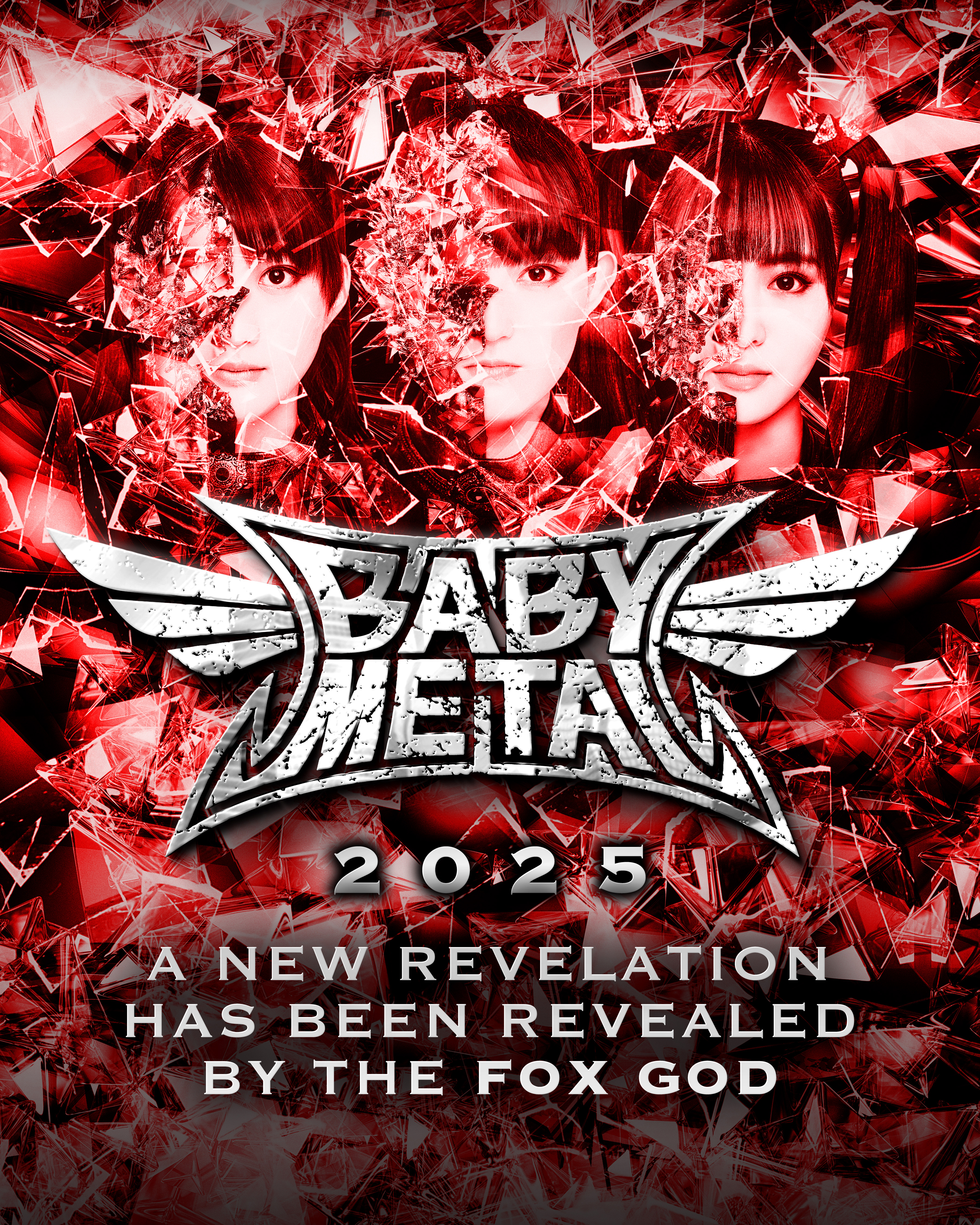 【未使用品】BABYMETAL ベビーメタル 「REVELATION MEMORIAL LV ver.」 Ｔシャツ Ｌサイズ ブラック 黒 87-190313-IN-03-MIN BABYMETAL | NEWS